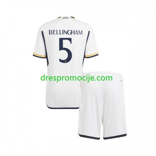 Real Madrid Jude Bellingham 5 Dres Dječji Domaći 2023/2024 Kratkih Rukava Real Madrid Jude Bellingham 5 Dres Dječji Domaći 2023/2024 Kratkih Rukava